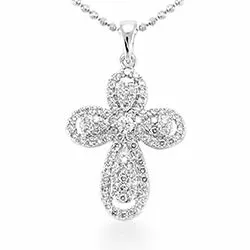 risti riipus  hopeaa