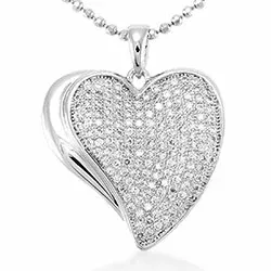 Suuri sydän riipus  hopeaa