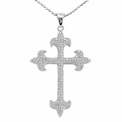 risti riipus  hopeaa