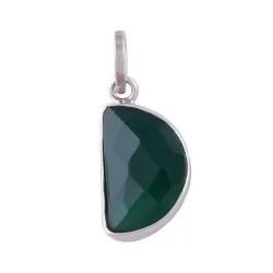 Vihreä onyx riipus  hopeaa