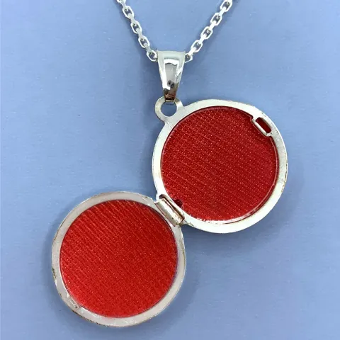 20 mm medaljonki koru hopeaa