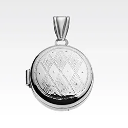20 mm medaljonki hopeaa