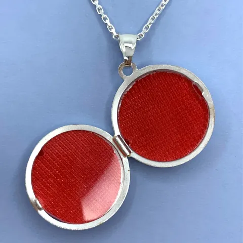 22 mm medaljonki hopeaa