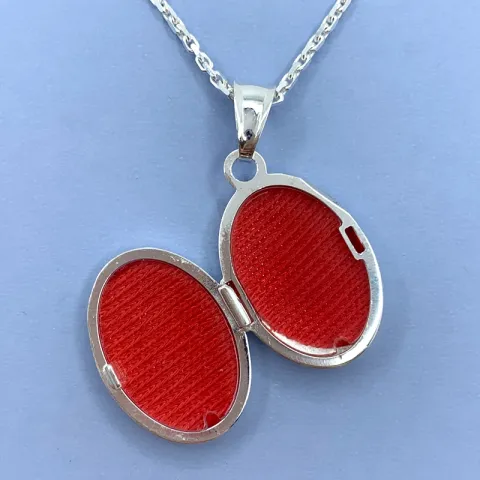 14 x 20 mm medaljonki hopeaa