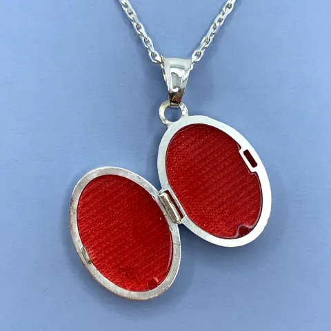 14 x 20 mm medaljonki koru hopeaa