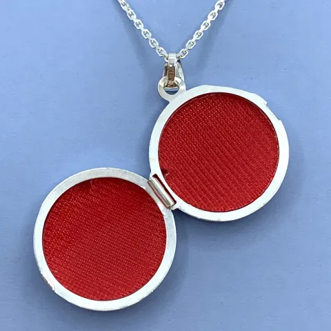 25 mm medaljonki hopeaa