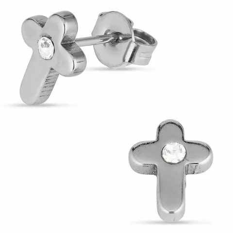 risti nappikorvakorut  oksidoitua sterlinghopeaa