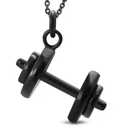 Käsipaino riipus  musta teräs