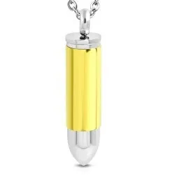 Kuula riipus  teräs ja kullattu teräs