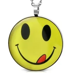 Suuri smiley riipus teräs