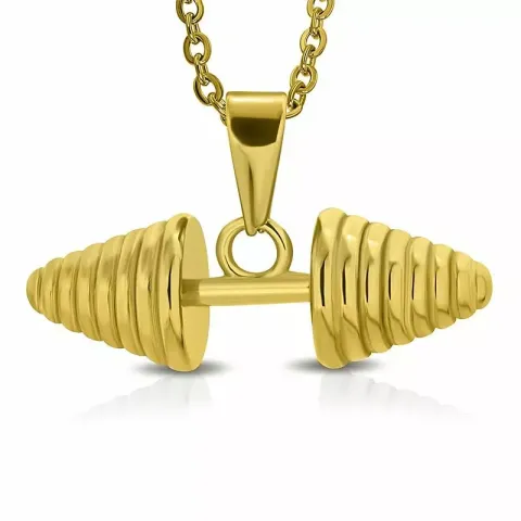 Käsipaino riipus  kullattu teräs