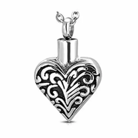 Avaaminen rikos sydän riipus  teräs