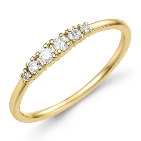 timantti sormus 9 karaatin kultaa 0,16 ct - Simple Diamonds