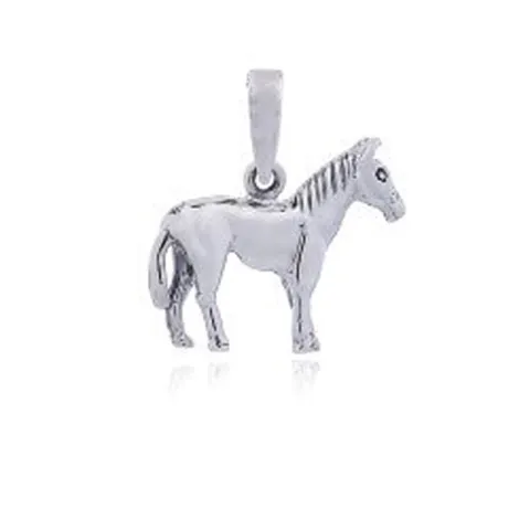 Elegantti hevosia riipus  hopeaa