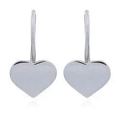 sydän korvarenkaat  hopeaa