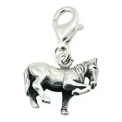 Pieni hevonen charm hopeaa