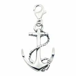 ankkuriketju charm  hopeaa 