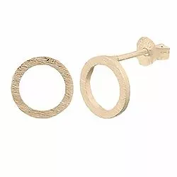 pyöreitä nappikorvakorut  kullattua hopeaa