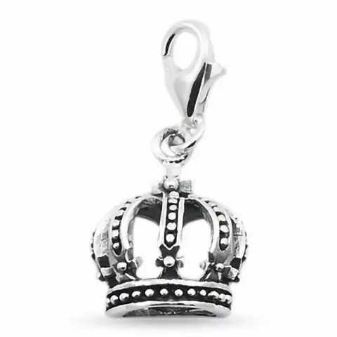 Elegantti kruunu charm  hopeaa 