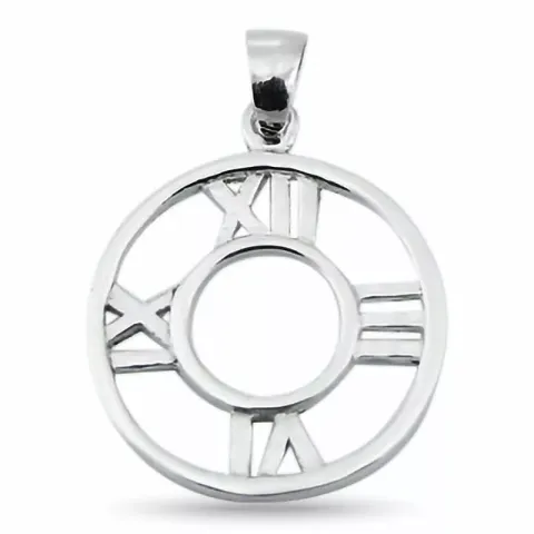 Abstrakti kello riipus  hopeaa