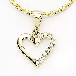 sydän riipus  14 karaatin kultaa