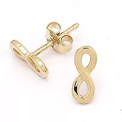 ääretön-merkki korvarenkaat  14 karaatin kultaa