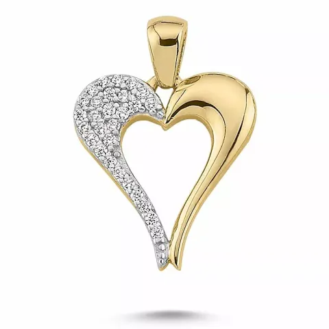 Sydän riipus  8 karaatin kultaa