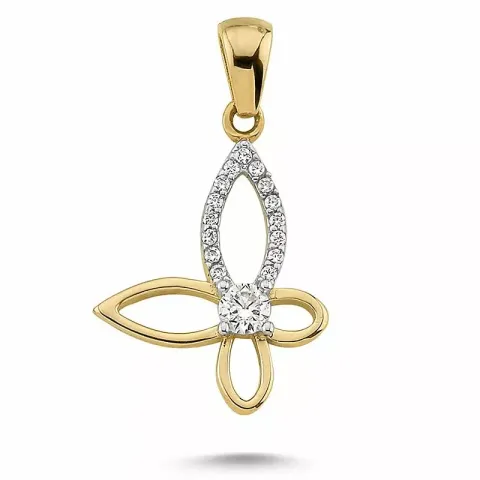 perhoset riipus  8 karaatin kultaa