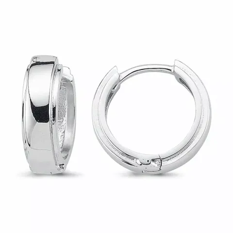 15,5 mm creole korvakorut  rodinoitua hopeaa