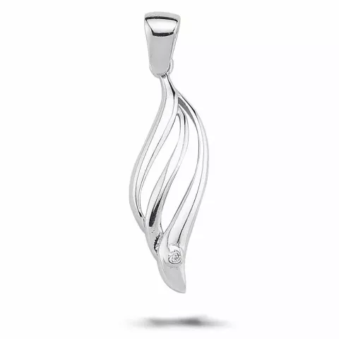 zirkoni riipus  hopeaa