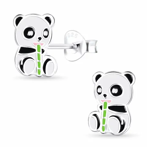 panda nappikorvakorut hopea