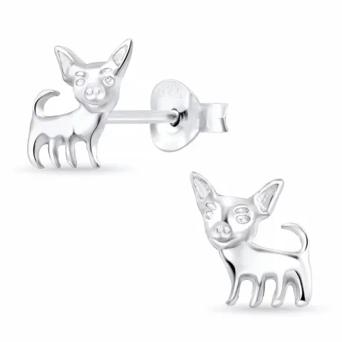 koirat lasten korvakorut  hopea