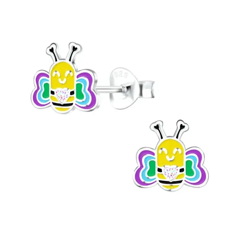 perhoset lasten korvakorut  hopea