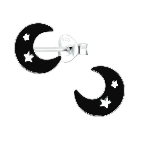 kuu lasten korvakorut  hopea - Little Ones