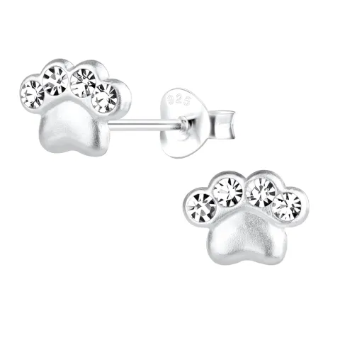 tassu lasten korvakorut  hopea