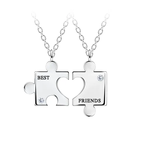 Best friends setti, jossa 2 kaulakorua hopeaa - Little Ones