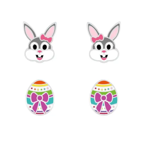 kaniini korvarenkaat  hopea - Little Ones