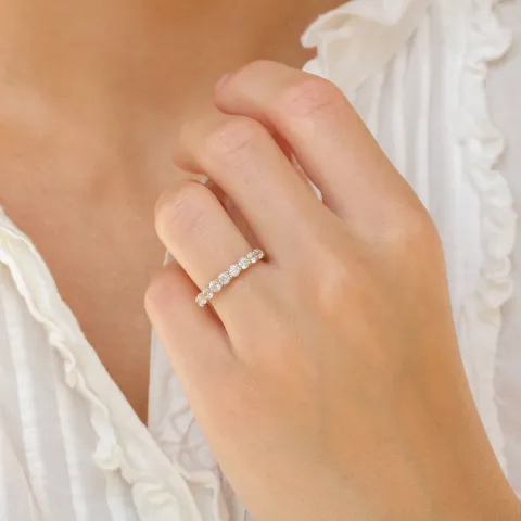 zirkoni sormus 9 karaatin kultaa