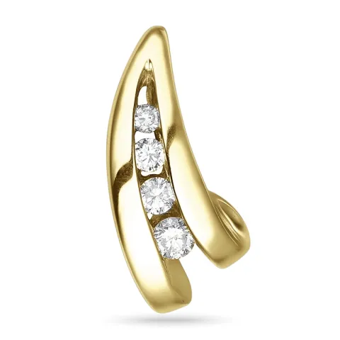 Timantti riipus 14 karaatti kultaa 0,15 ct