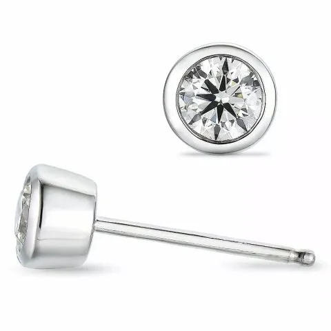 2 x 0,25 ct solitaire-nappikorvakorut 14 karaatin kultaa kanssa timantti