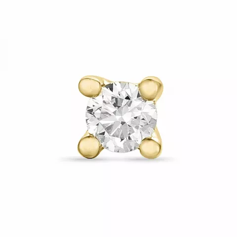 timantti solitaire-nappikorvakorut 14 karaatin kultaa kanssa timantti 