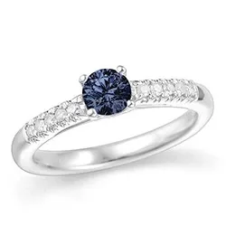 safiiri timanttisormus 14 karaatin valkokultaa 0,10 ct 