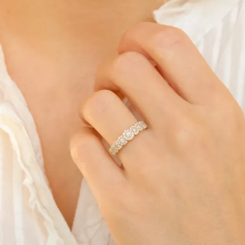 briljantti timanttisormus 14 karaatin kultaa 0,56 ct