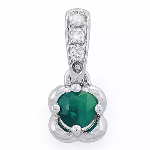 smaragdi timanttiriipus 14 karaatti valkokultaa 0,03 ct 0,20 ct
