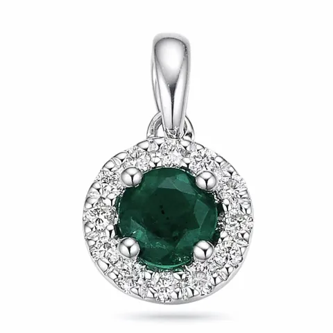 smaragdi timanttiriipus 14 karaatti valkokultaa 0,35 ct 0,12 ct