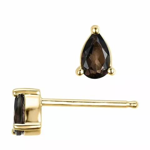 2 x 0,20 ct koru savunväristä kvartsi nappikorvakorut 14 karaatin kultaa kanssa kvartsi