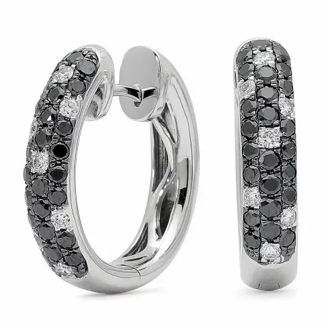 17 mm mustat timantti rengas 14 karaatin valkokultaa kanssa musta timantti ja timantti 