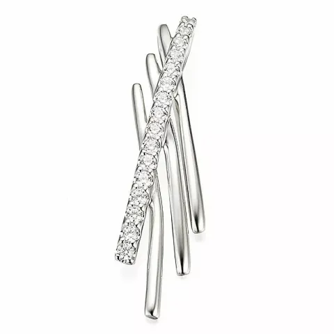 abstrakti timantti riipus 14 karaatti valkokultaa 0,21 ct