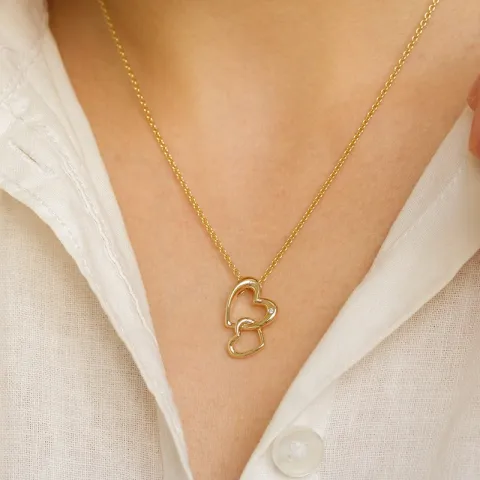 sydän timanttiriipus 14 karaatti kultaa 0,01 ct