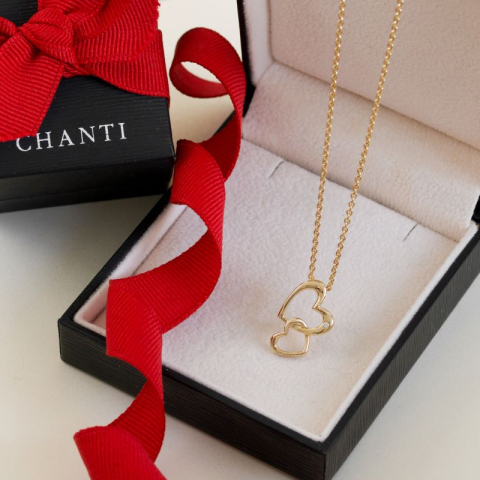 sydän timanttiriipus 14 karaatti kultaa 0,01 ct